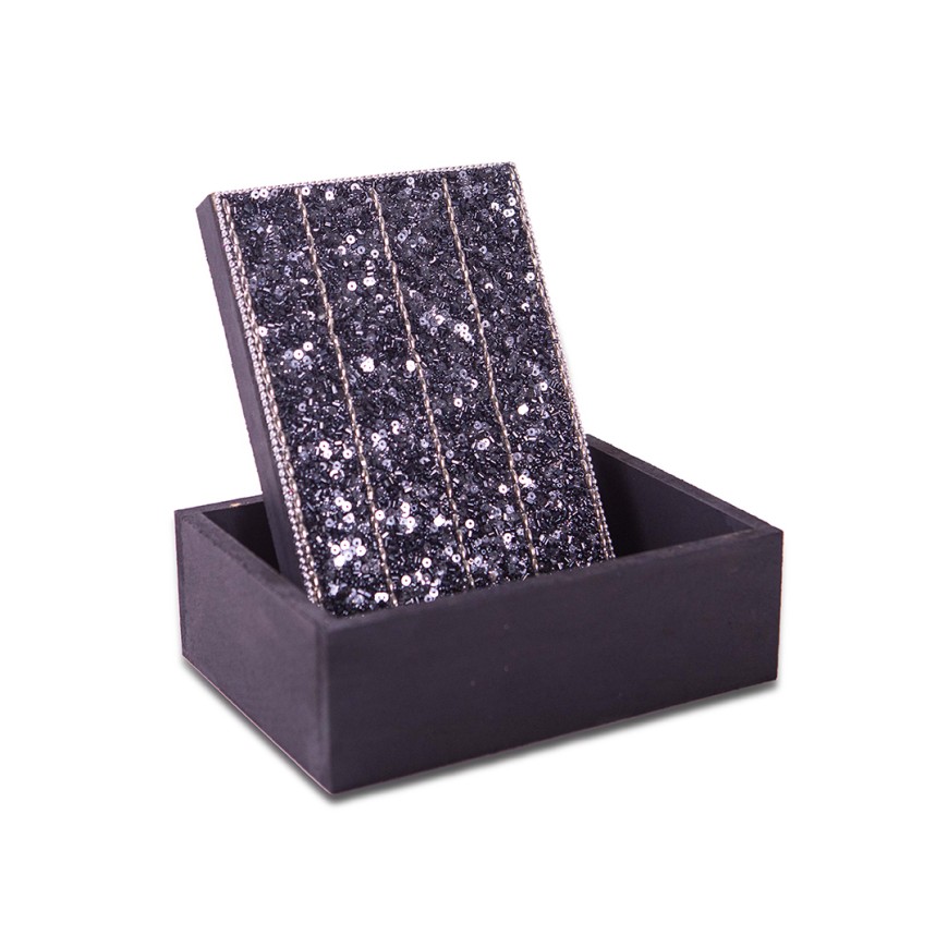 Glitter And Beads Décor MDF Box , 100% Hand Crafted