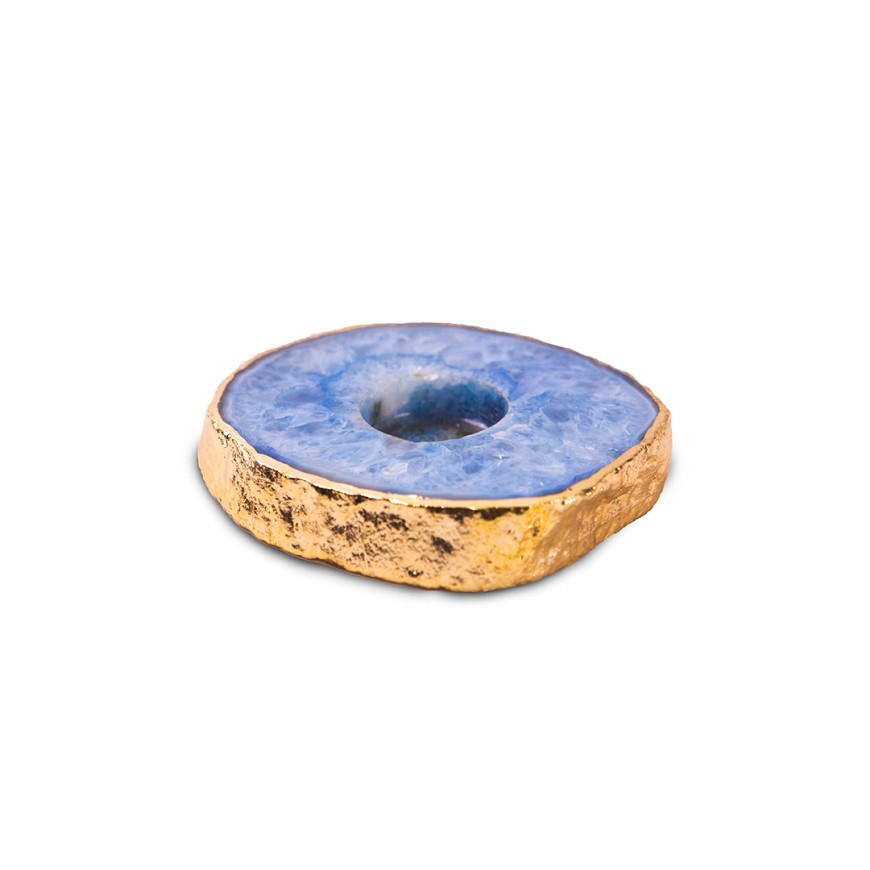 Hand Crafted  Agate Gemstone Tea Light