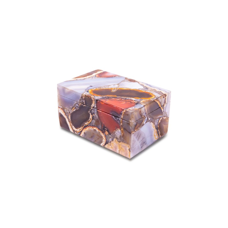 Agate Stone Storage Jewelry Box