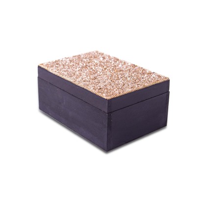 Glitter And Beads Décor MDF Box , 100% Hand Crafted