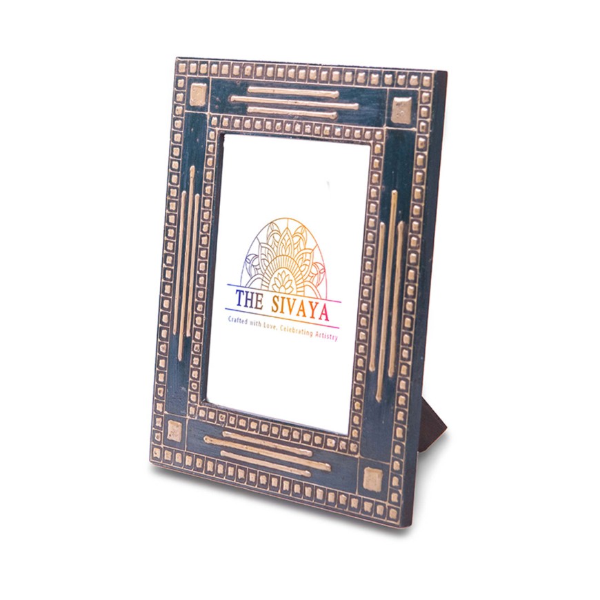 Hand Embossed And Hand Painted Photo Frame, 100% Hand Crafted