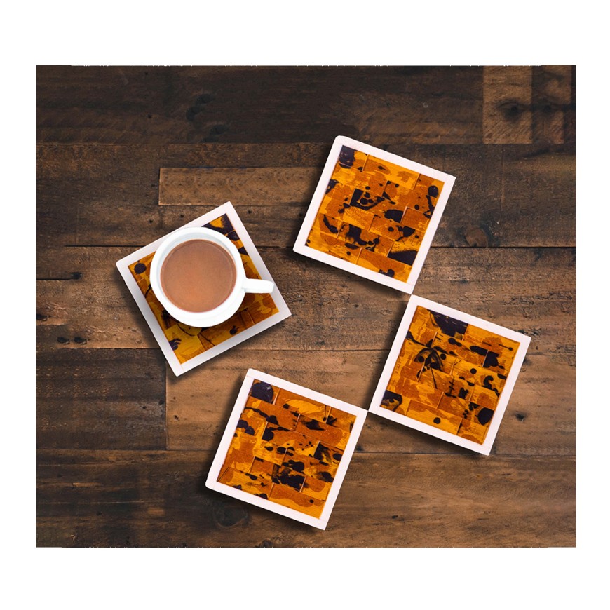 Hand Crafted Resin Décor Coaster Set