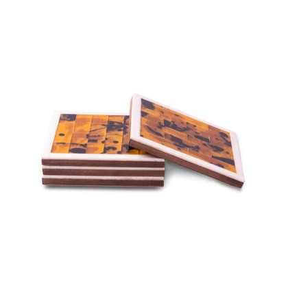 Hand Crafted Resin Décor Coaster Set